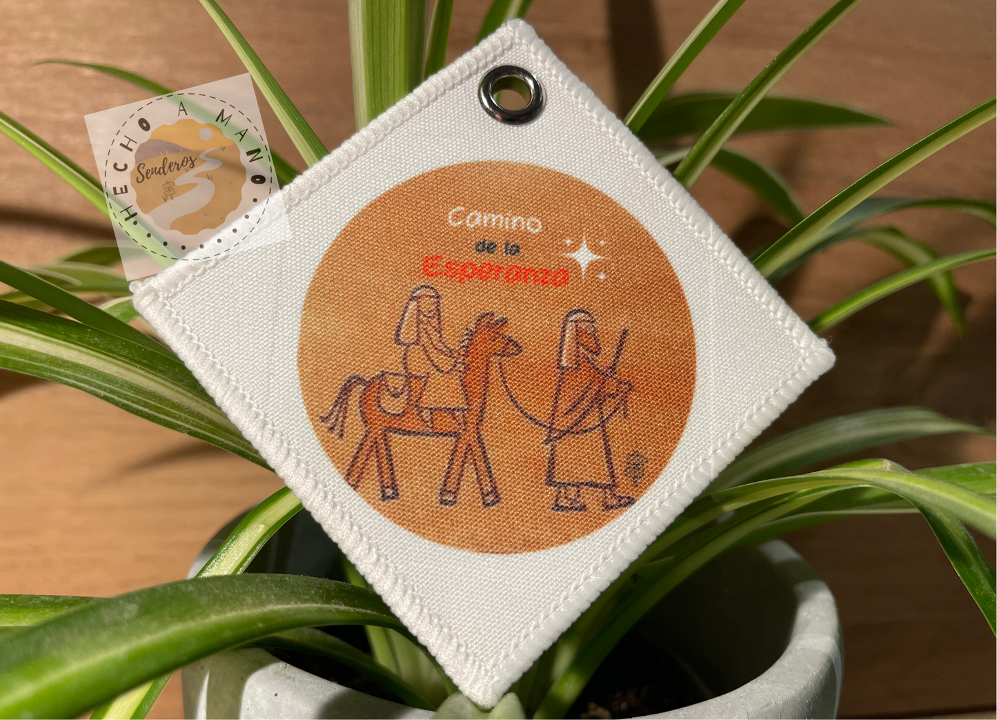 Tela colgante cuadrada "Camino de la Esperanza"