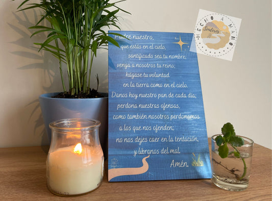 Lámina de madera DM "Padre nuestro"