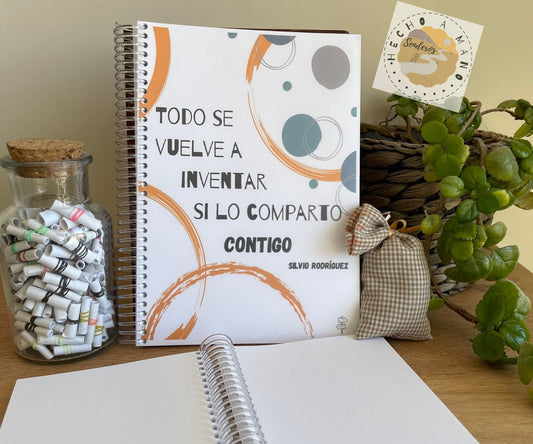 Libreta "Todo se vuelve a intentar si lo comparto contigo"